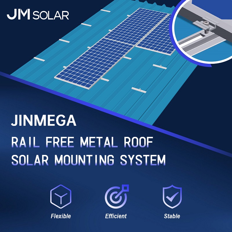 Produkt-Spotlight | Entdecken Sie die schienenfreien Metalldach-Solarmontagesysteme von JinMega