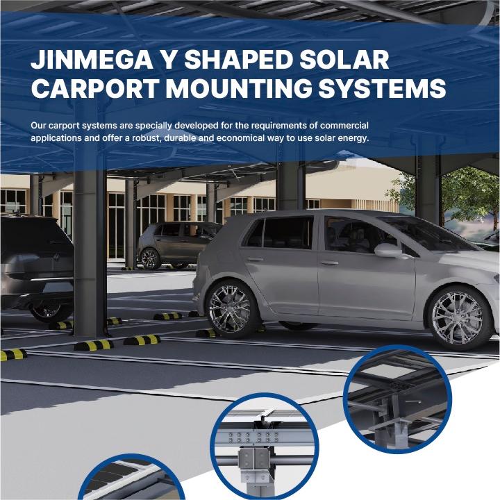 Produktvorstellung | JinMega Y-förmiges Solar-Carport-Montagesystem