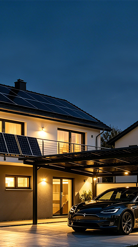 Integrierte Solarenergielösung